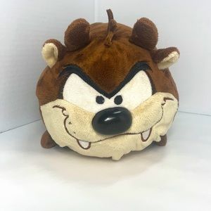 13 inch long 21 inch around Chubby Wubby  Taz plush Six Flags Texas Loony Tunes